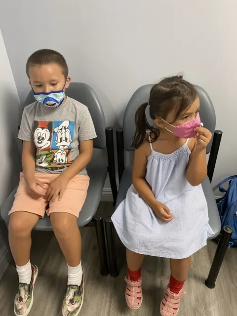Waiting for their checkup